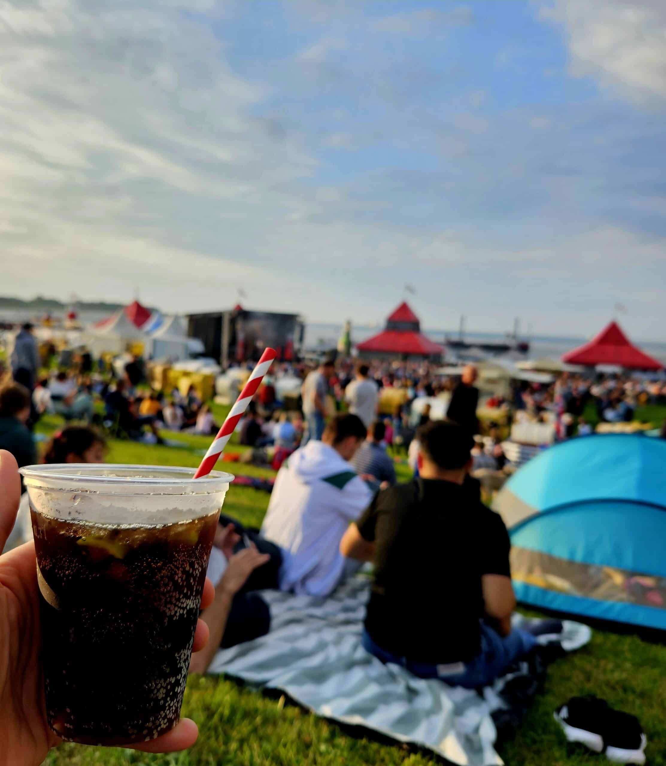 Der Sommerabend am Meer in Cuxhaven