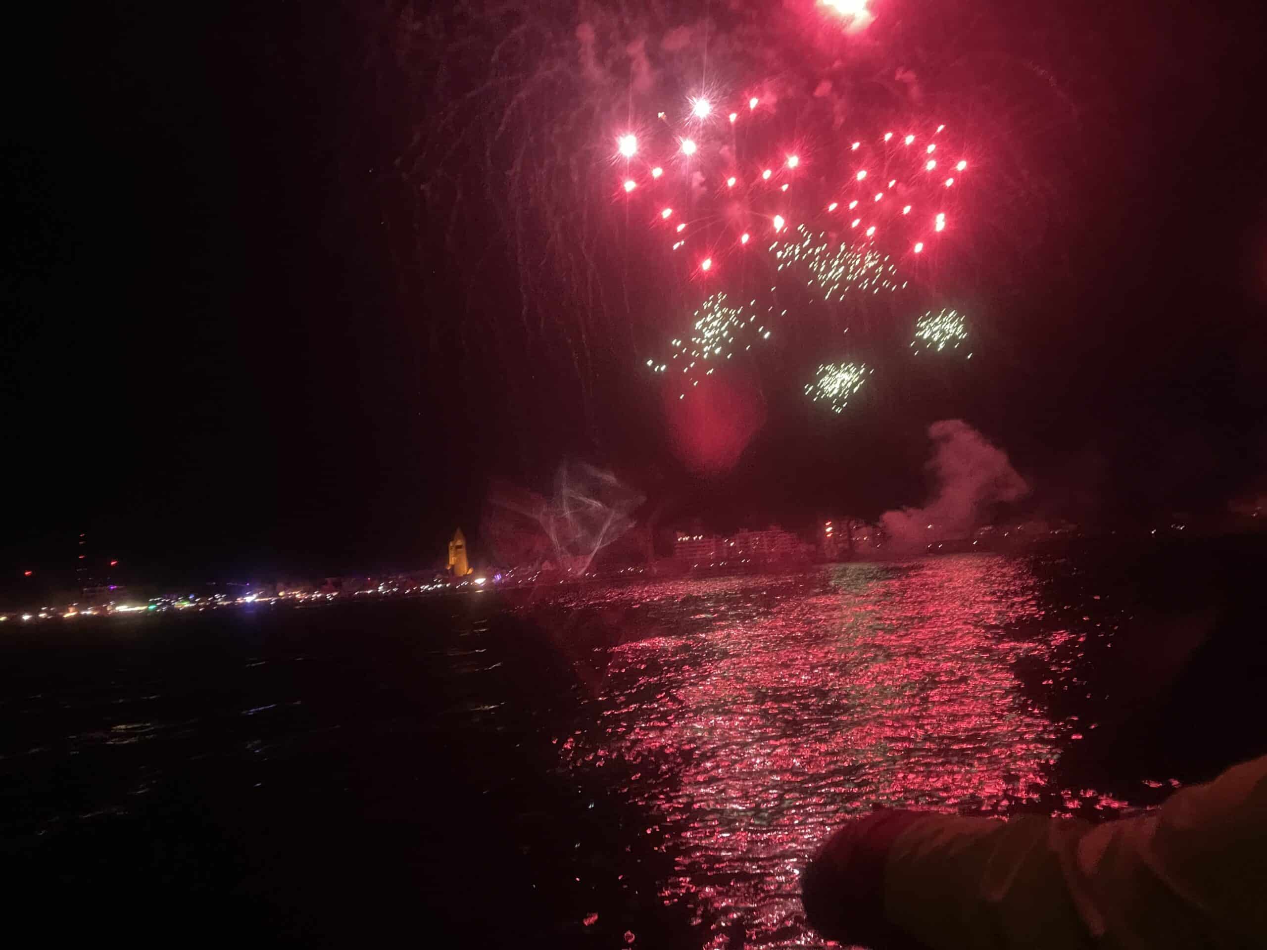 Der Sommerabend am Meer in Cuxhaven