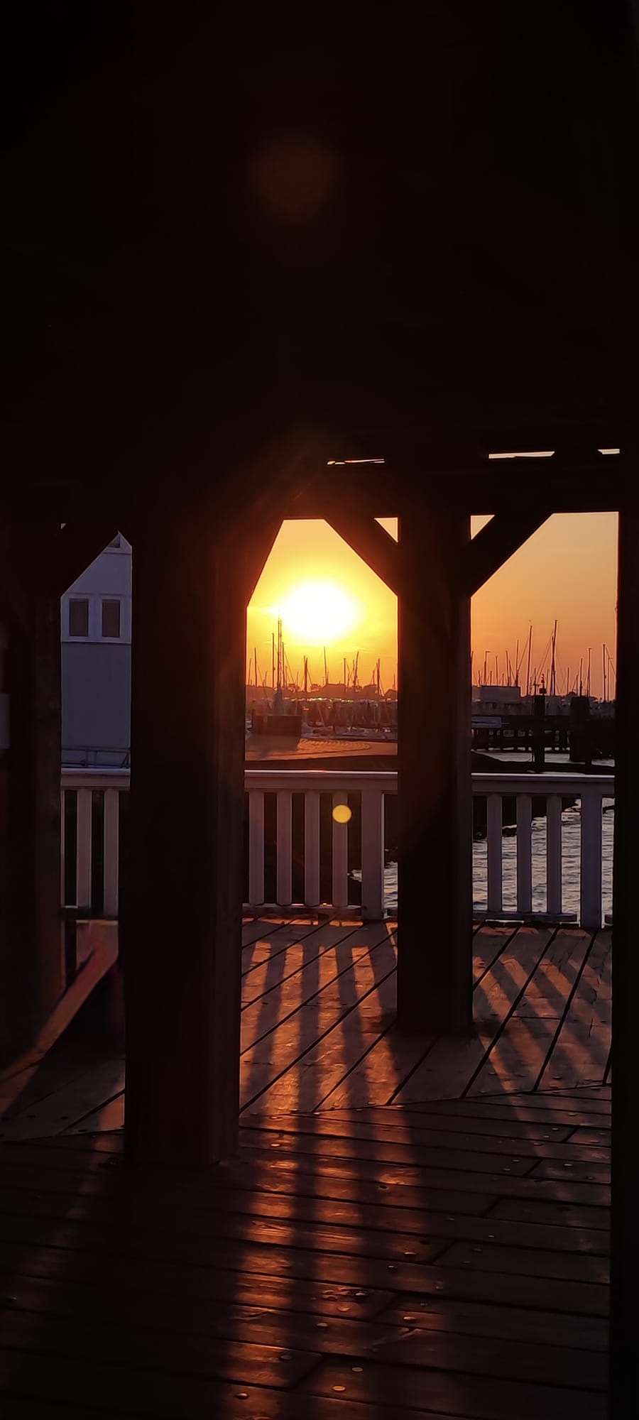 Der Sommerabend am Meer in Cuxhaven